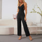 Temperament Sling Backless V-neck Casual Bottoming Jumpsuit