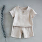 Children's crepe cotton soft and cool suit