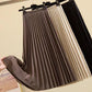 High Waist Pleated Mid-length Slimming A- Line Skirt