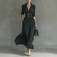 Solid Color Pleated Waist Tight Elegant Dress For Women