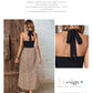 New European And American Summer Women's Leopard Print Halter Irregular Slit Dress