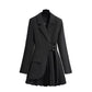 Graceful Suit Jacket Fat Girl Casual Pants Two-piece Set