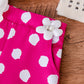 Bow Top Polka Dot Rose Red Shorts