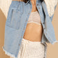 Women's Fashion Personality Splicing Jacket Tweed
