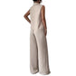 Stylish Sleeveless Top And Wide Leg Pants Set