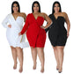 Robe sexy à manches longues et épaules dénudées