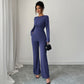 European And American Leisure Simple Straight Suit Women