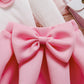Big Bow Short Skirt Cute Princess Style Two-piece Set