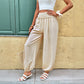 Elastic Closed Women's Trousers Summer New High Waist Pleated Pants