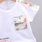 Vêtements décontractés pour enfants pour garçons, shorts décontractés à manches courtes