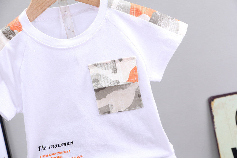 Vêtements décontractés pour enfants pour garçons, shorts décontractés à manches courtes
