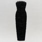Lace Casual Long Pleated Bandage Sheath Dress