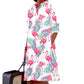 Fashion Polka Dot Printed 3d Printed Shirt Dress