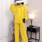 Socialite Temperament Leisure High Waist Drape Pleated Wide-leg Trousers