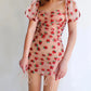 Strawberry Sequin Embroidery For Beautiful Women's Tube Top