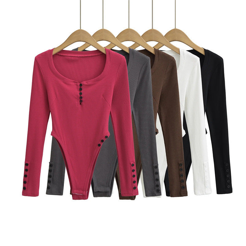 Combinaison à manches longues pour fille sexy, style spécial, moulante, été