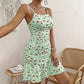 Floral Slip Dress French Style Women's