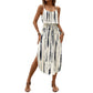 European And American-style Floral Camisole Skirt Two-piece Set