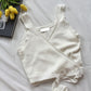 Solid color lace knitted camisole