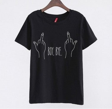 Women's round neck short-sleeved T-shirt