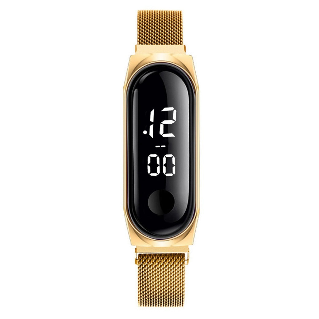 Korean Fashion Simple Ladies Magnet Buckle Mesh Strap Watch