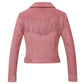 Veste femme vente directe d'usine automne et hiver manteau en daim à revers pour femme européenne et américaine veste en cuir courte pour femme