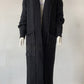 Cardigan long en tricot avec poche, pull long, manteau épais, européen et américain
