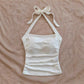 Retro Navel Halter Inner Suspender Women