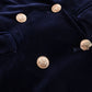 Velvet Outer Coat Plus Size Slim Fit Two-piece Suit