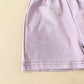 Girls' Stitching Casual Short-sleeved Two-piece Suit