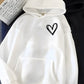 Nouveau pull à capuche simple et basique avec impression 3D numérique « Love » pour hommes et femmes, motif planète