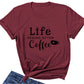 Letter Loose Round Neck T-shirt
