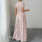 New Womens Floral-print Maxi Dress