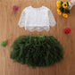 Ensemble jupe en maille pour enfant