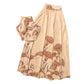 Halterneck With Suspenders Tied Top A- Line Dress Suit