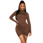 Women's Pure And Dress Autumn And Winter High-waist Body-hugging Short Skirt