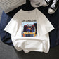 Korean style loose all-match cec half sleeve t-shirt