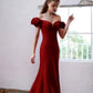 Robe de banquet en satin à la mode pour femme