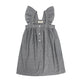 Girls' Ruffled Striped Flying Sleeve Beach Holiday Dress