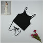 Strapless vest back hollow tie