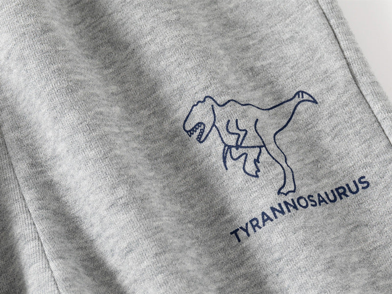 Combinaison à manches longues pour enfants, imprimé dinosaure, couleur contrastée