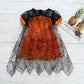 Girls Spider Cloak Mesh Cute Dress
