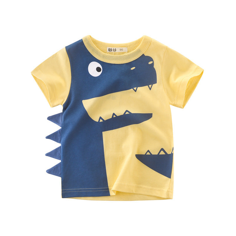 Version coréenne du nouveau t-shirt d'été à manches courtes pour garçons