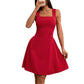 Slim Fit Dress Backless Sleeveless Vest Suspender Skirt