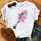 T-shirt Kawaii Verre à Vin Rose Gold