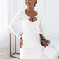 Women's Dress Round Neck Hollowed Fashion
