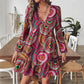 Fashion Printed Long Sleeve Dress Elegant Women
