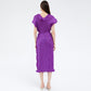 Robe moulante plissée à la taille pour femme
