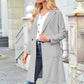 Autumn and winter European station woolen woolen lapel long coat