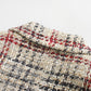 Plaid texture blazer women's clothing